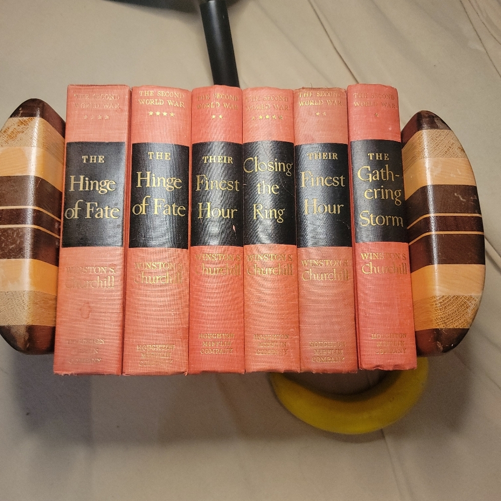 Winston Churchill The Second World War Volumes 1–5 Mixed Set 1948 Houghton Miffl